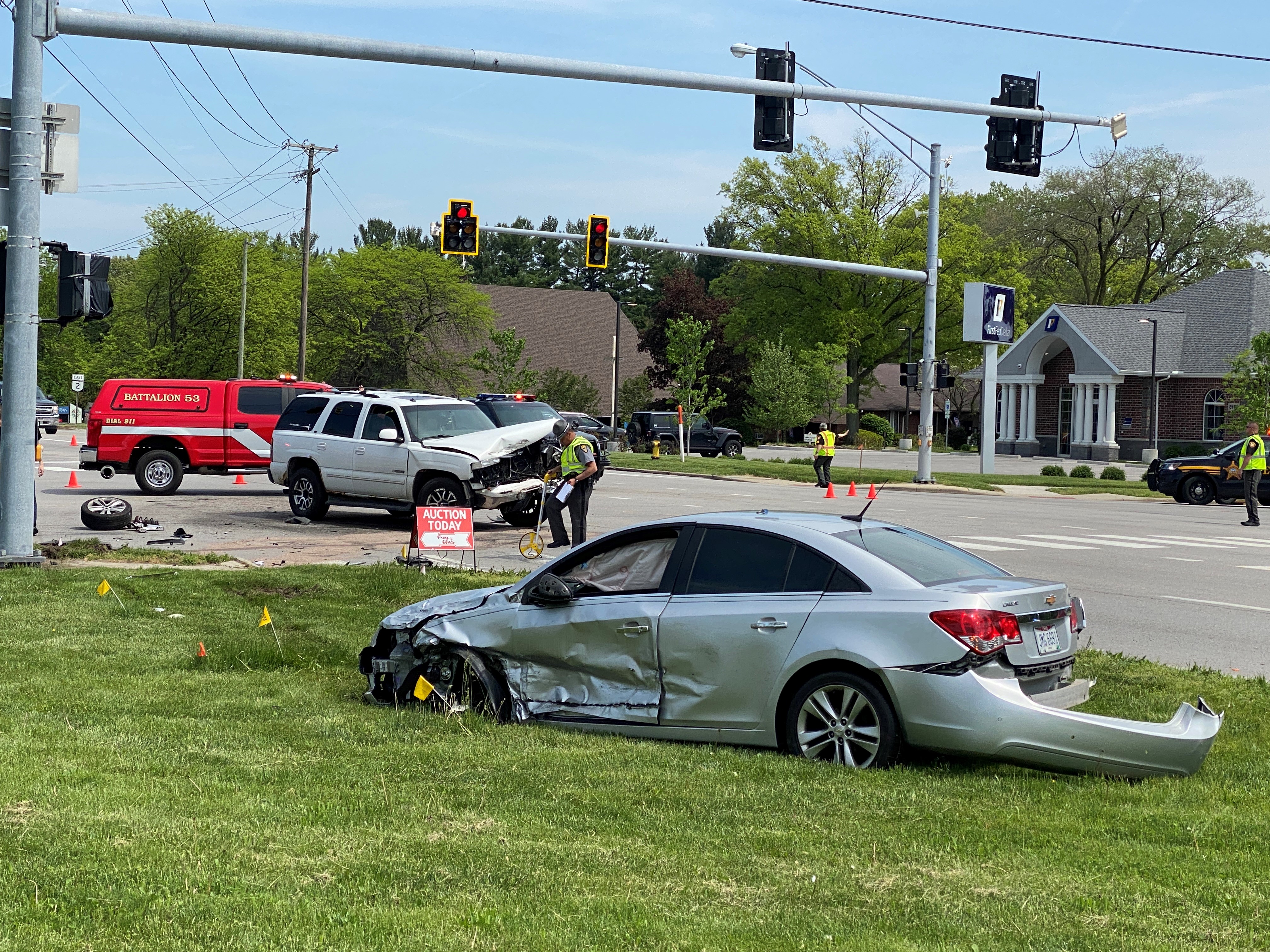 Car crash sends four to hospital