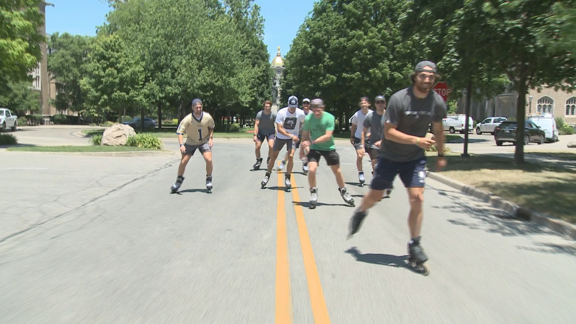 Former Irish hockey star Stephen Johns rollerblades across the country for Mental Miles