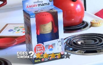 Angry Mama Microwave Cleaner Kitchen – Steams Away Stains