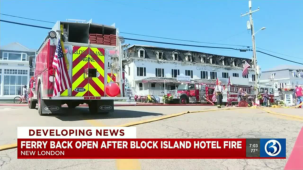 Historic Block Island hotel destroyed in fire