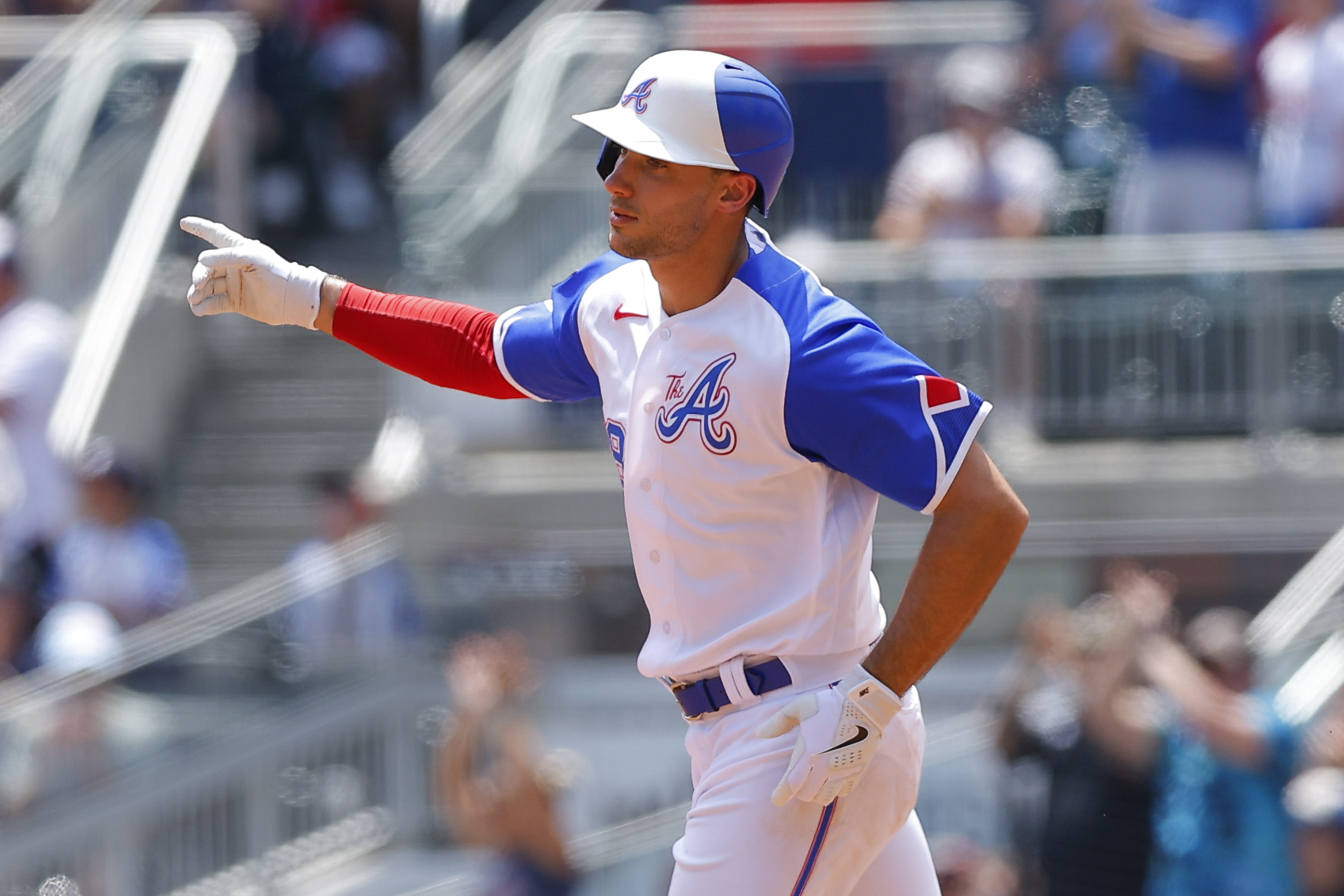 Matt Olson of the Atlanta Braves poses for a photo during the