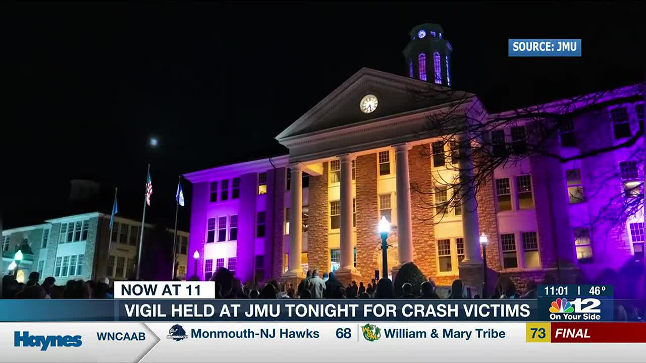 Vigil held at JMU for crash victims