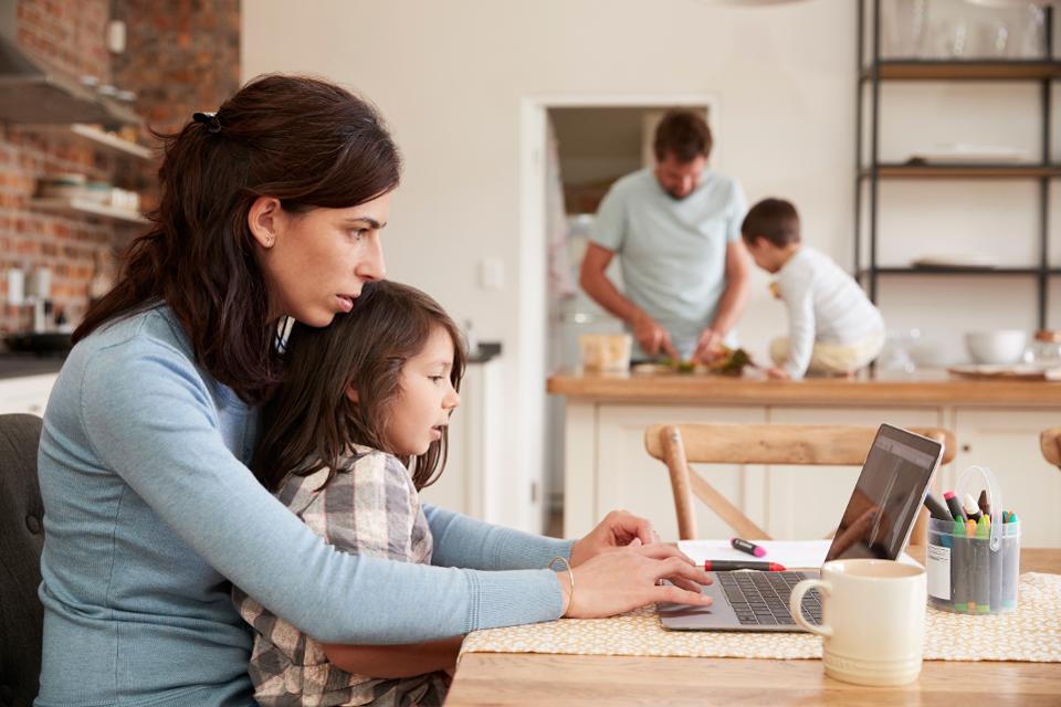 Parents struggle to balance working from home and at-home learning