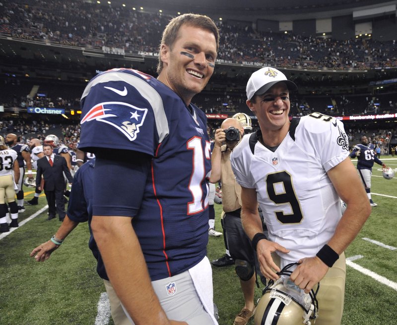 Brady leaving New England, Brees staying put in New Orleans