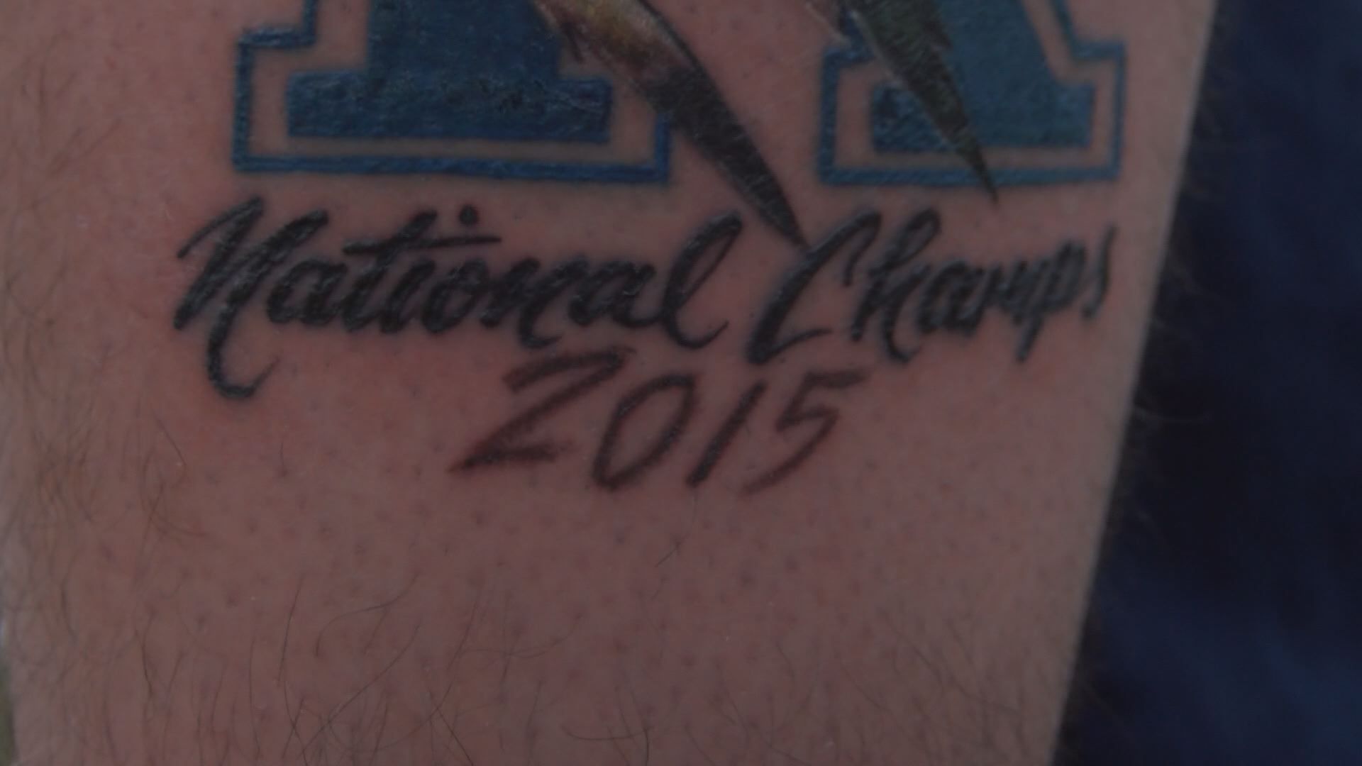 PHOTO Kentucky fan gets 2018 National Title tattoo  College Basketball   NBC Sports