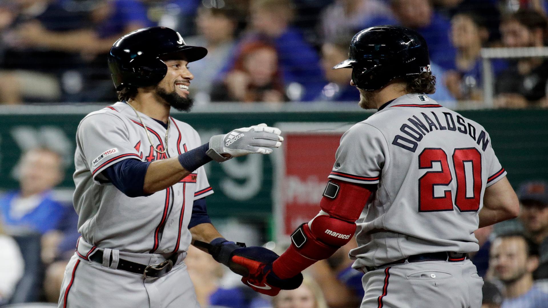 NL East champion Braves romp to 10-2 win over Royals