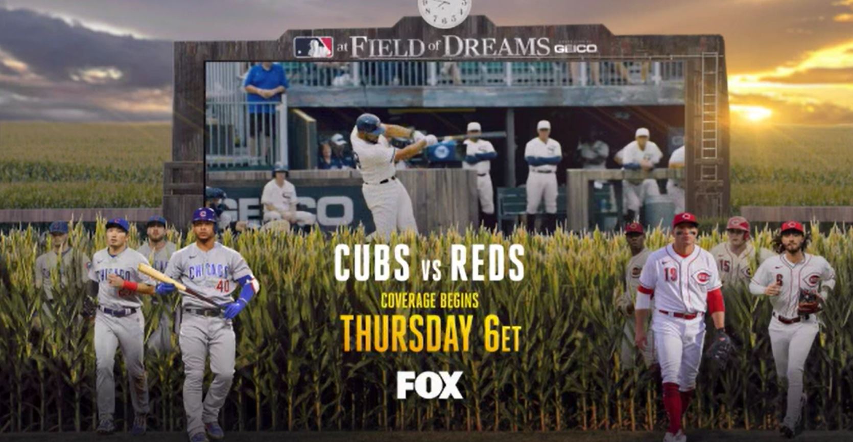 cubs vs reds field of dreams
