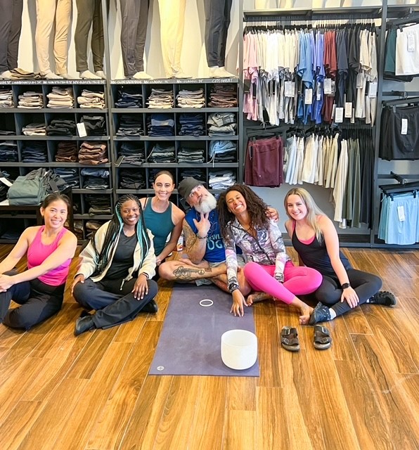 One of Lululemon's in-store yoga classes