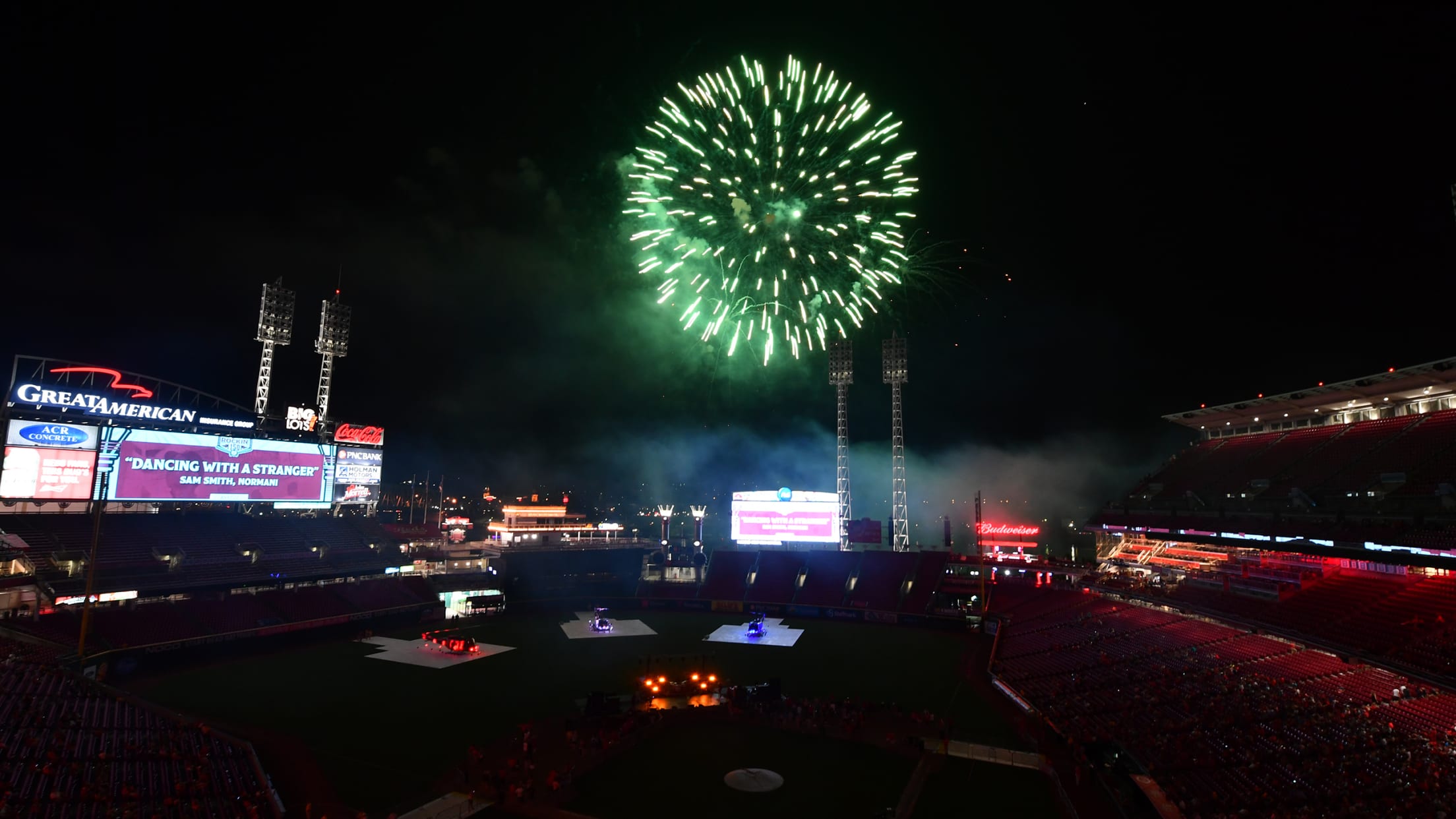 Vintage Cincinnati Reds Rally Round The Reds Megaphone Ballpark