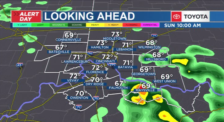 First Alert Weather Slight risk for severe weather Sunday