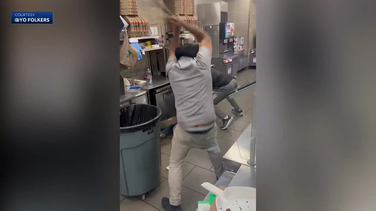 GRAPHIC: Convenience store workers caught on video beating man seen trying  to take cigarettes