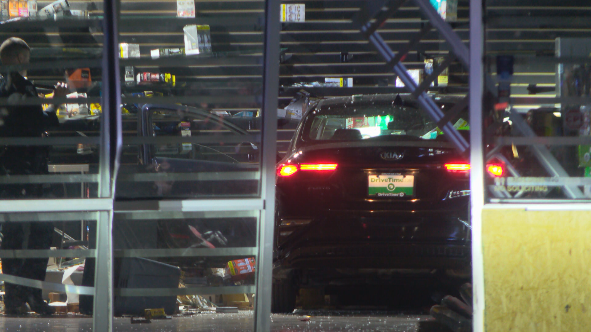 Stolen car intentionally crashed into Charlotte vape shop, source says