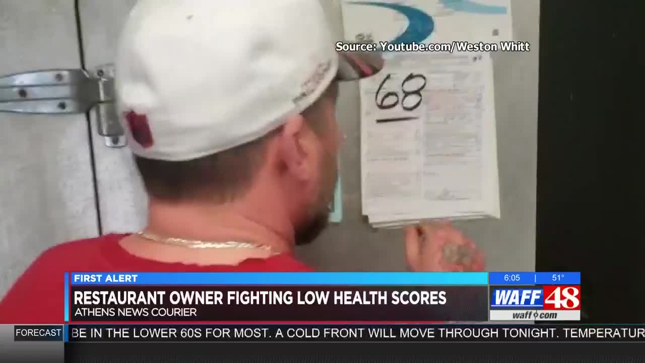 Restaurant Owner Fighting Low Scores From Health Department