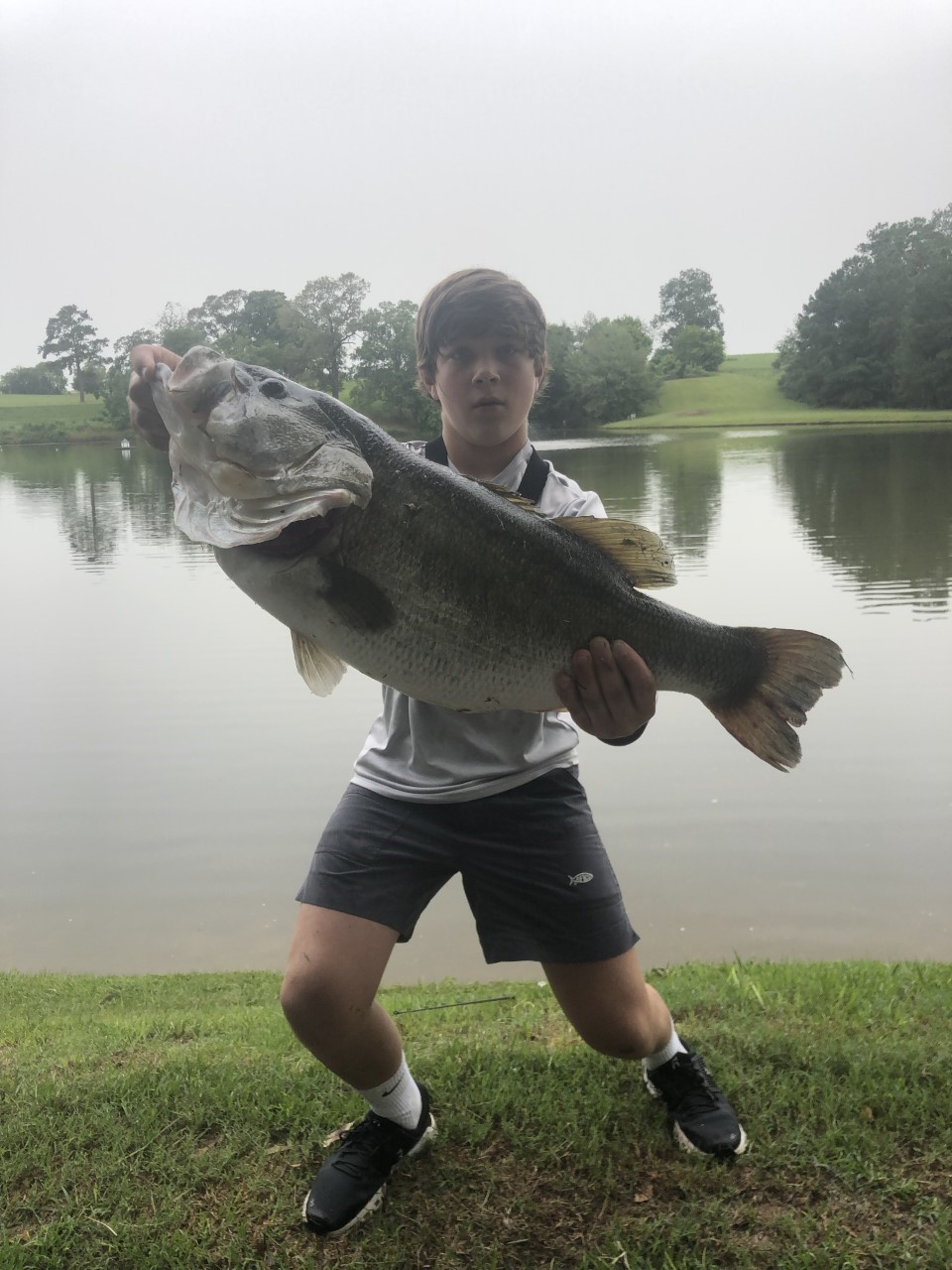 Adna Boy, 14, Lands Monster Bass at Fort Borst Park