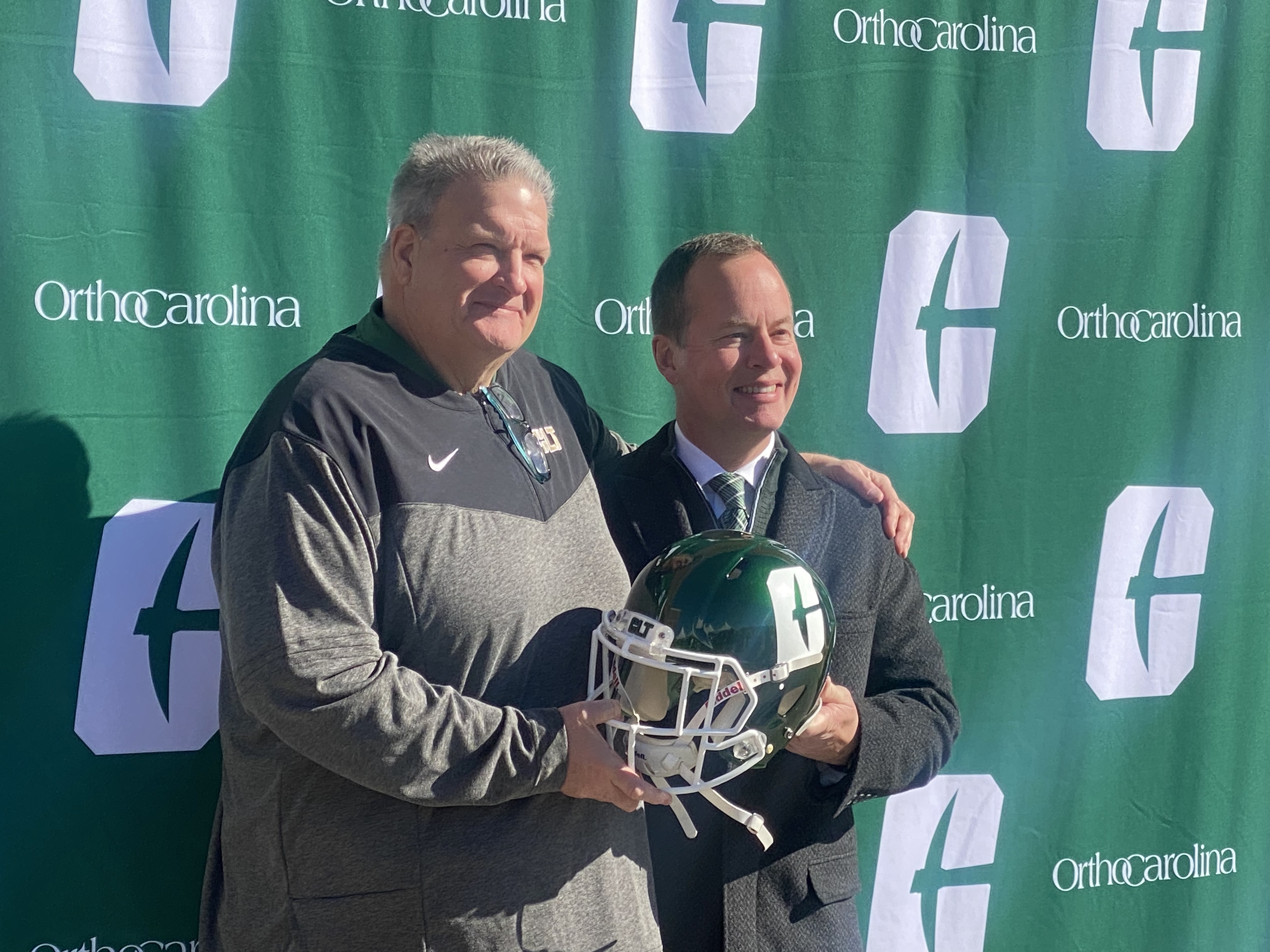 Biff Poggi introduced as Charlotte 49ers head football coach