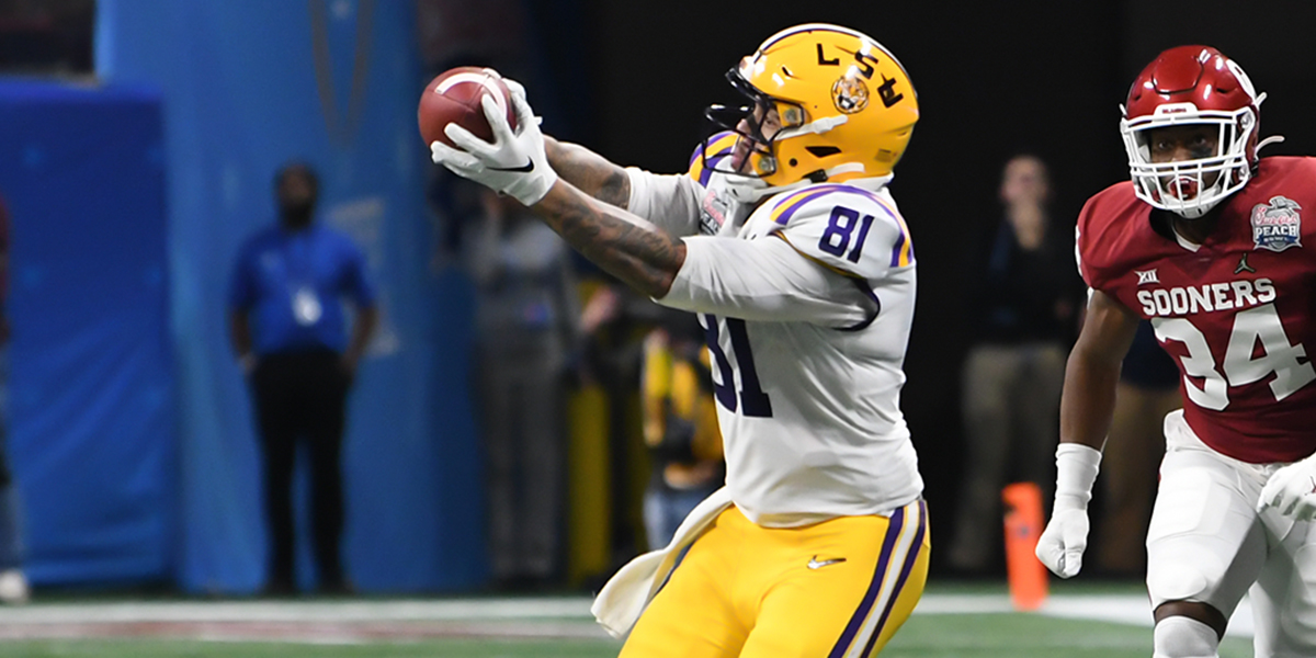 LSU's Thaddeus Moss declares for the NFL Draft