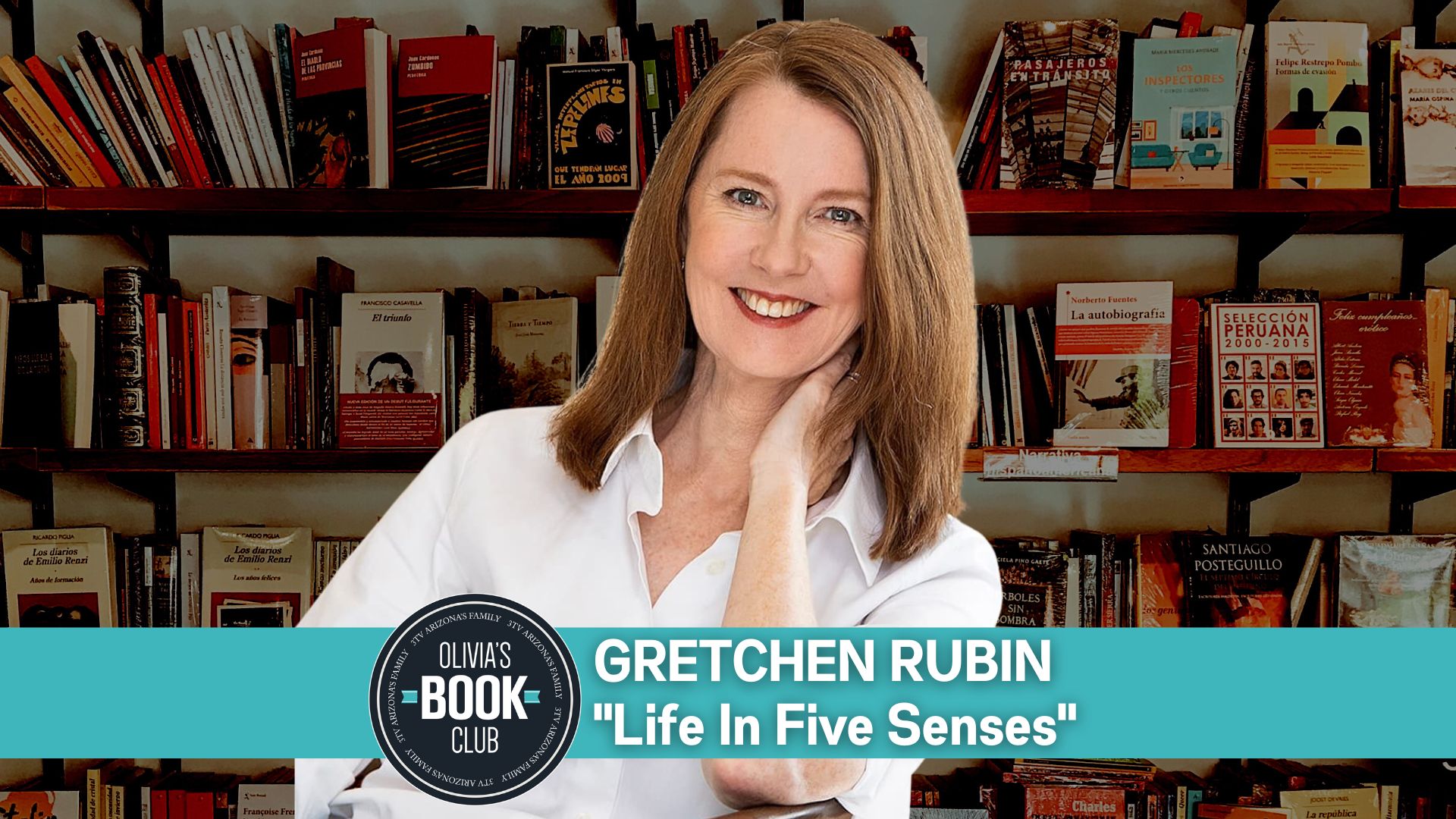 Olivias Book Club Podcast Gretchen Rubin, Life In Five Senses How Exploring the Senses Got Me Out of My Head and Into the World pic