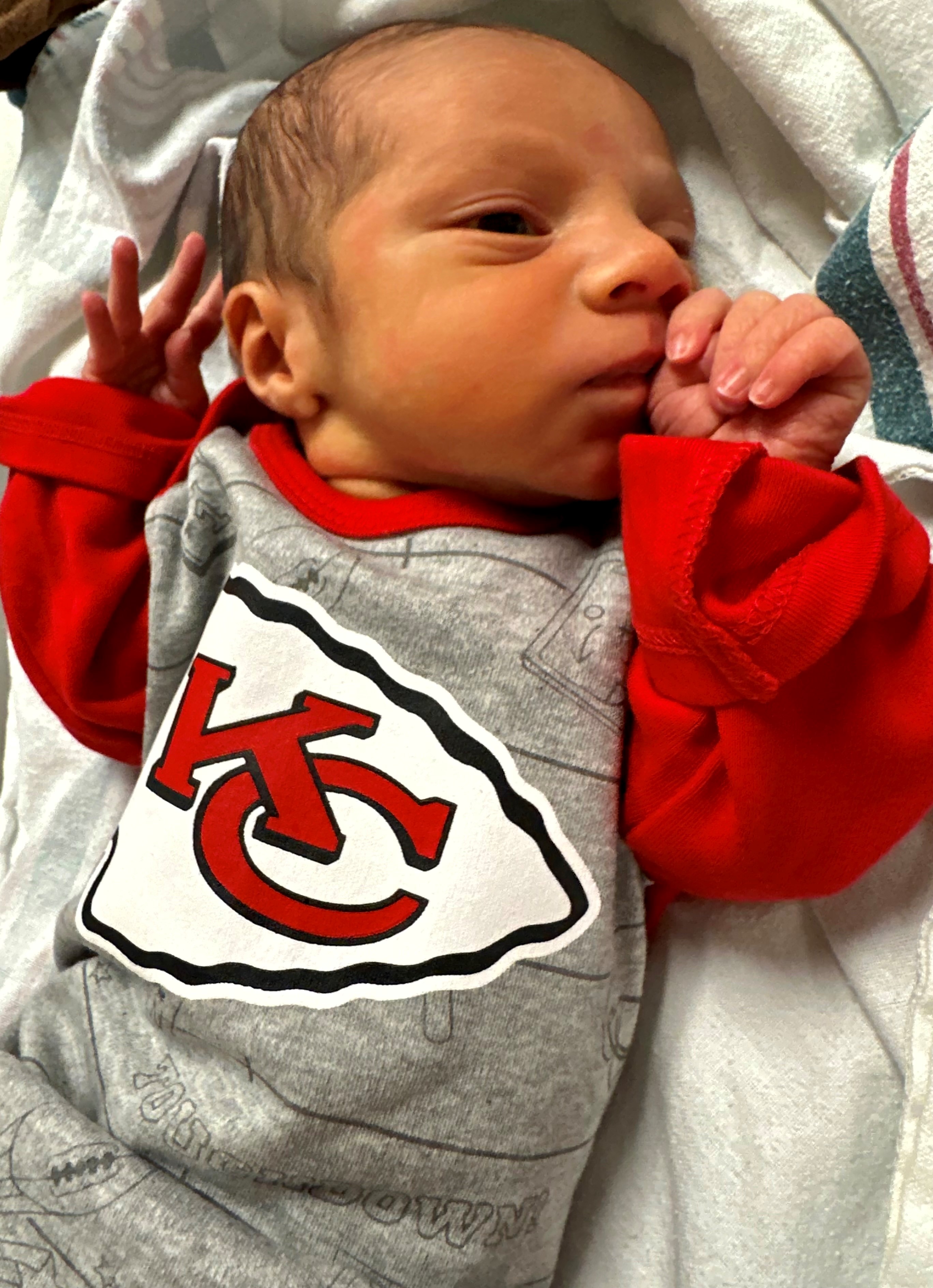 NICU Babies Dressed For Chiefs Opener