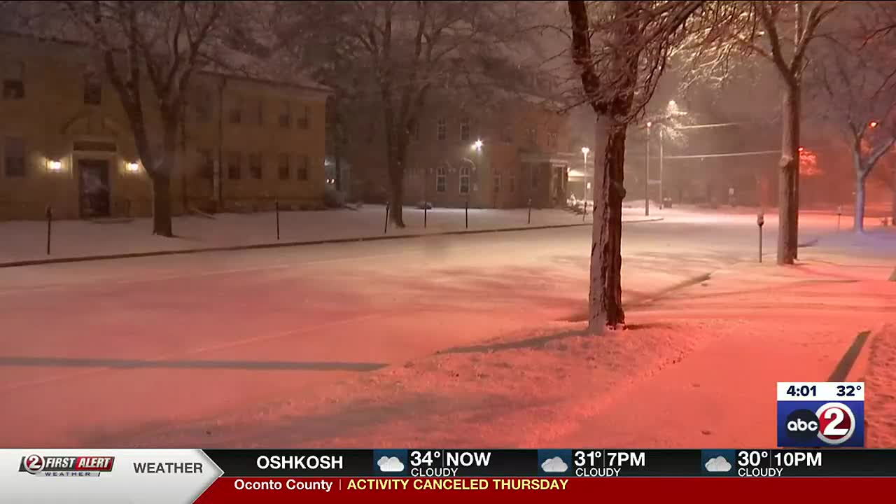 Snow in the Green Bay area