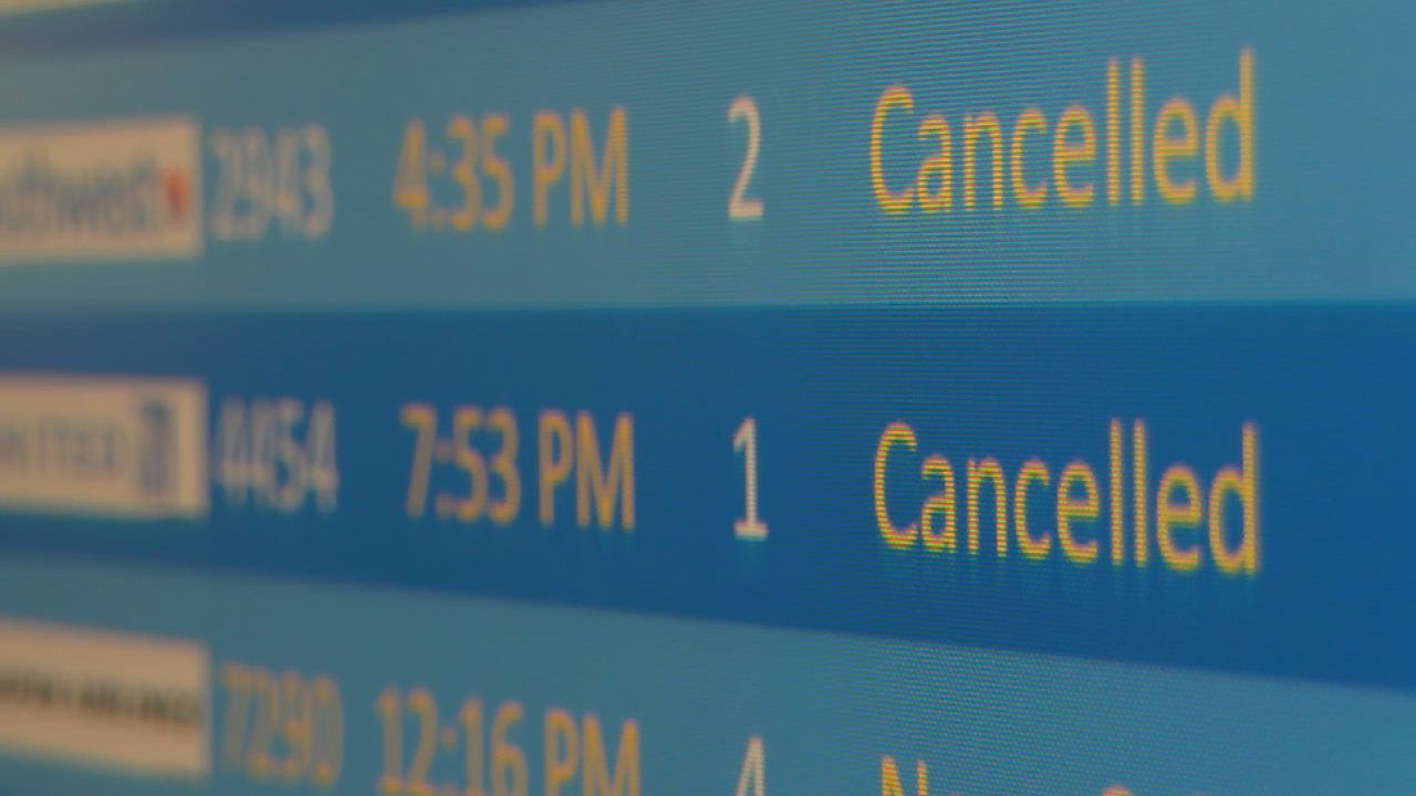 All flights at ENC airports cancelled Saturday night
