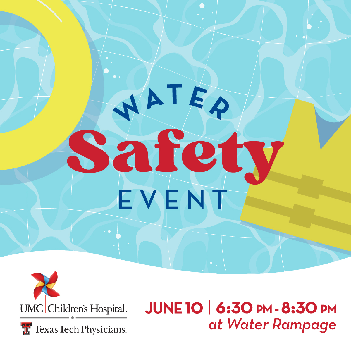 Free evening at Water Rampage for safety event on Saturday