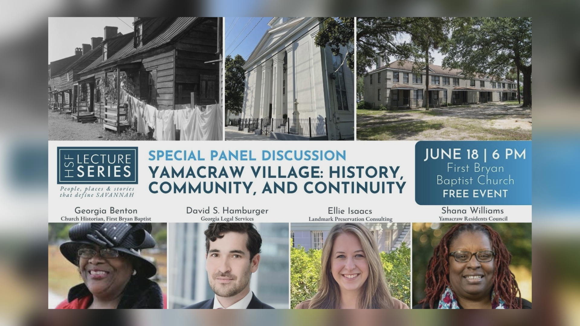 Historic Savannah Foundation Reschedules Yamacraw Village Panel