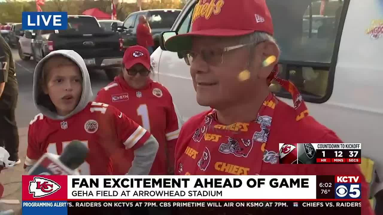 Chiefs host the Raiders on Monday Night Football, airing on KCTV5