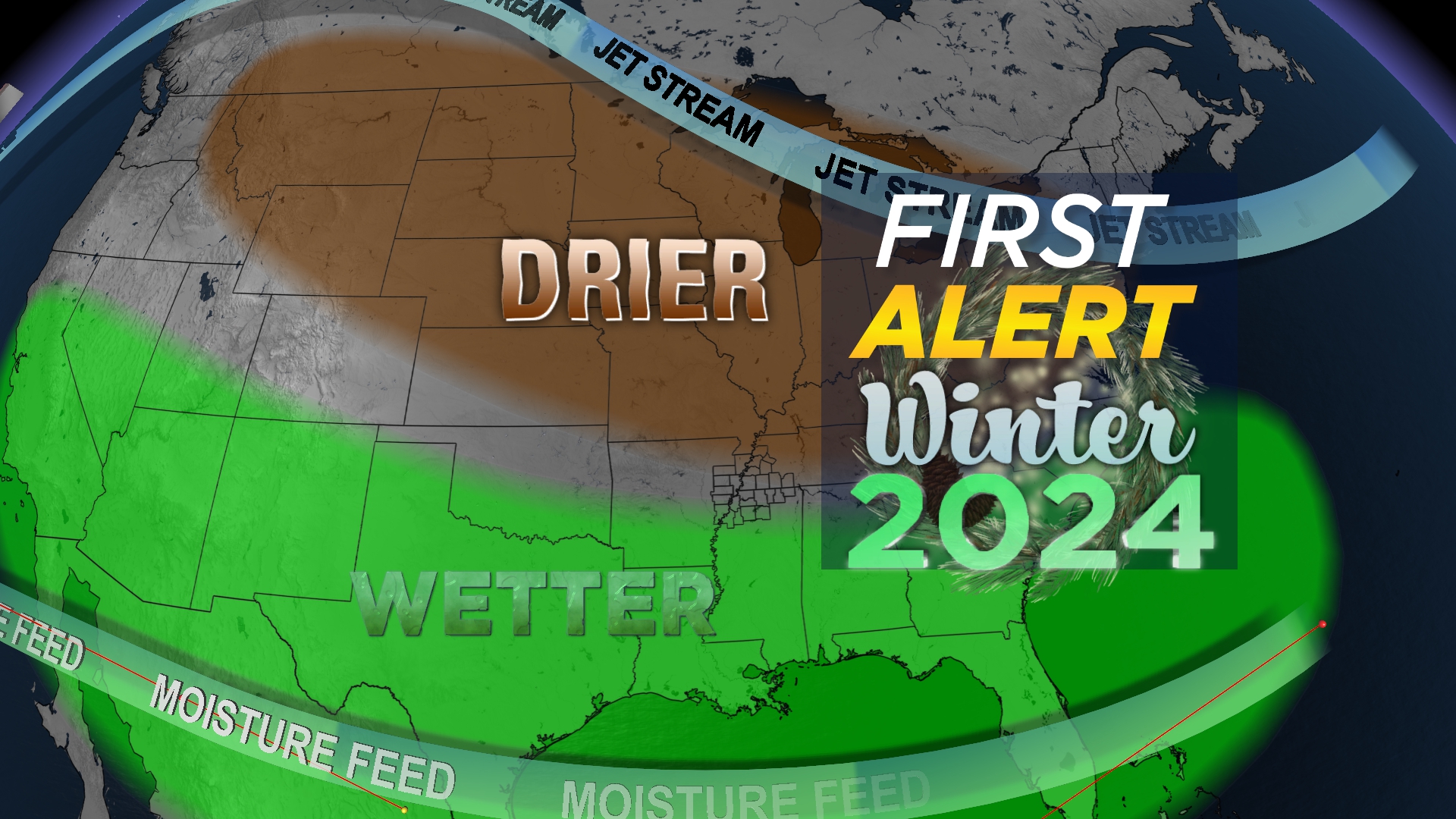 How El Niño and La Niña affect the winter jet stream and U.S.