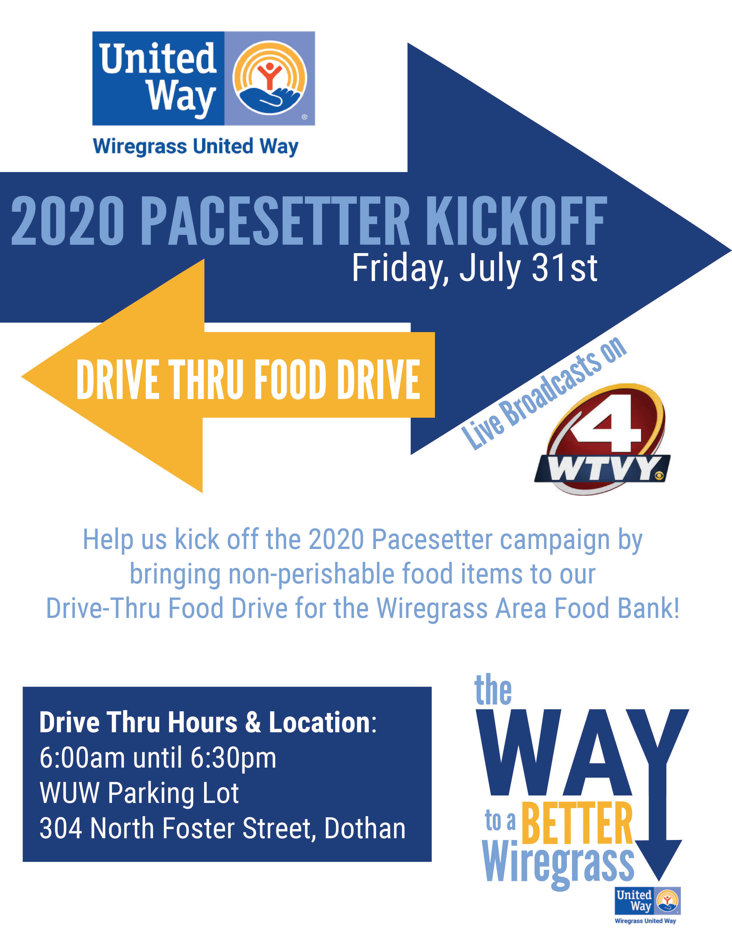 Wiregrass United Way Drive Thru Food Drive