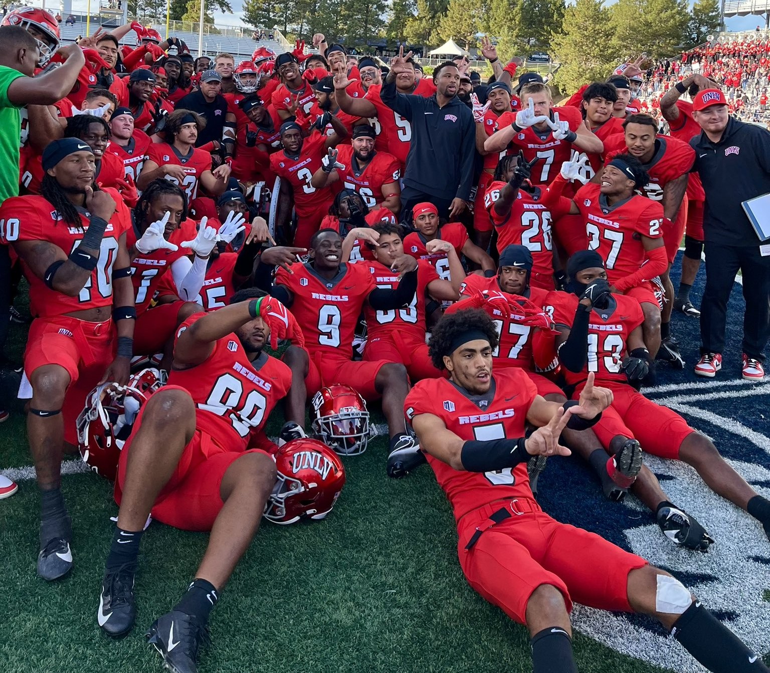 Football Captures The Cannon! - University of Nevada Las Vegas Athletics