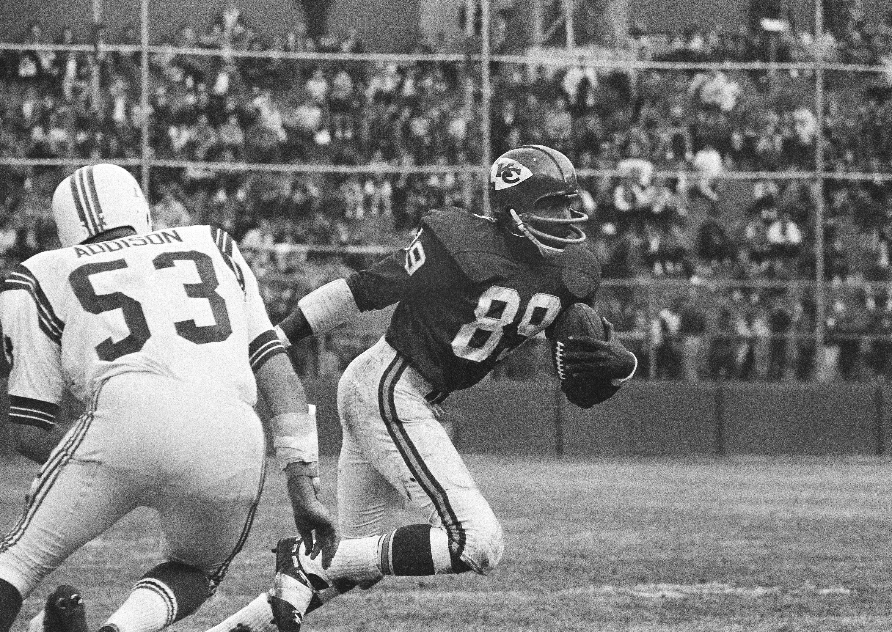 Chiefs' Otis Taylor, Marty Schottenheimer, Carl Peterson and Lloyd