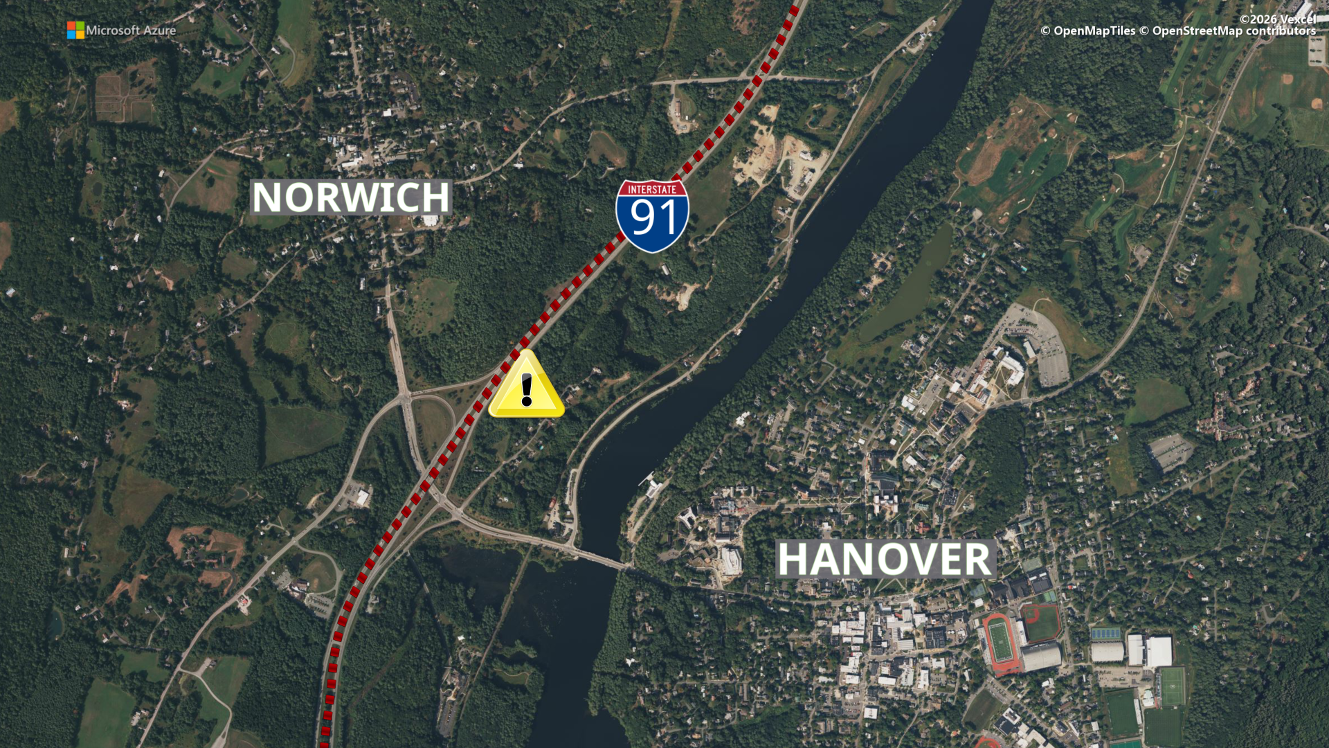 TRAFFIC ALERT: Part of I-91 Southbound closed due to fire