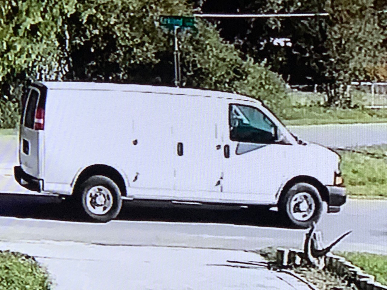 White van with suspicious message on side found abandoned