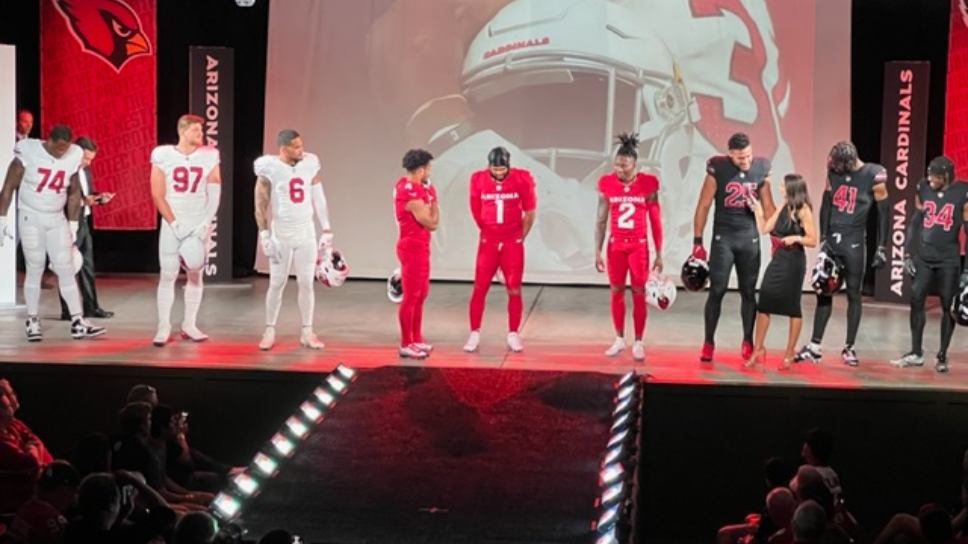 The Arizona Cardinals unveiled new uniforms. Here's the new look