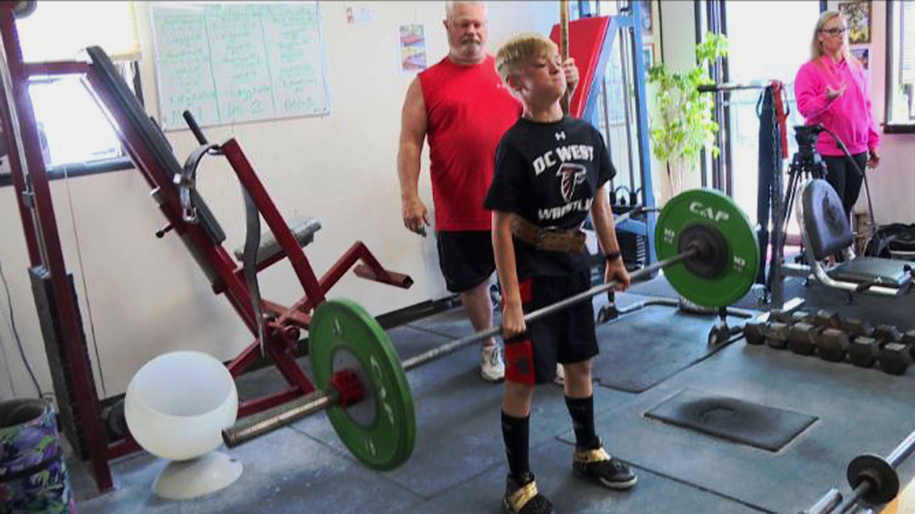 12-yo PV boy breaks powerlifting records