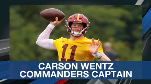 Kmess ✭ on X: That new Carson Wentz Commanders jersey is wild.   / X