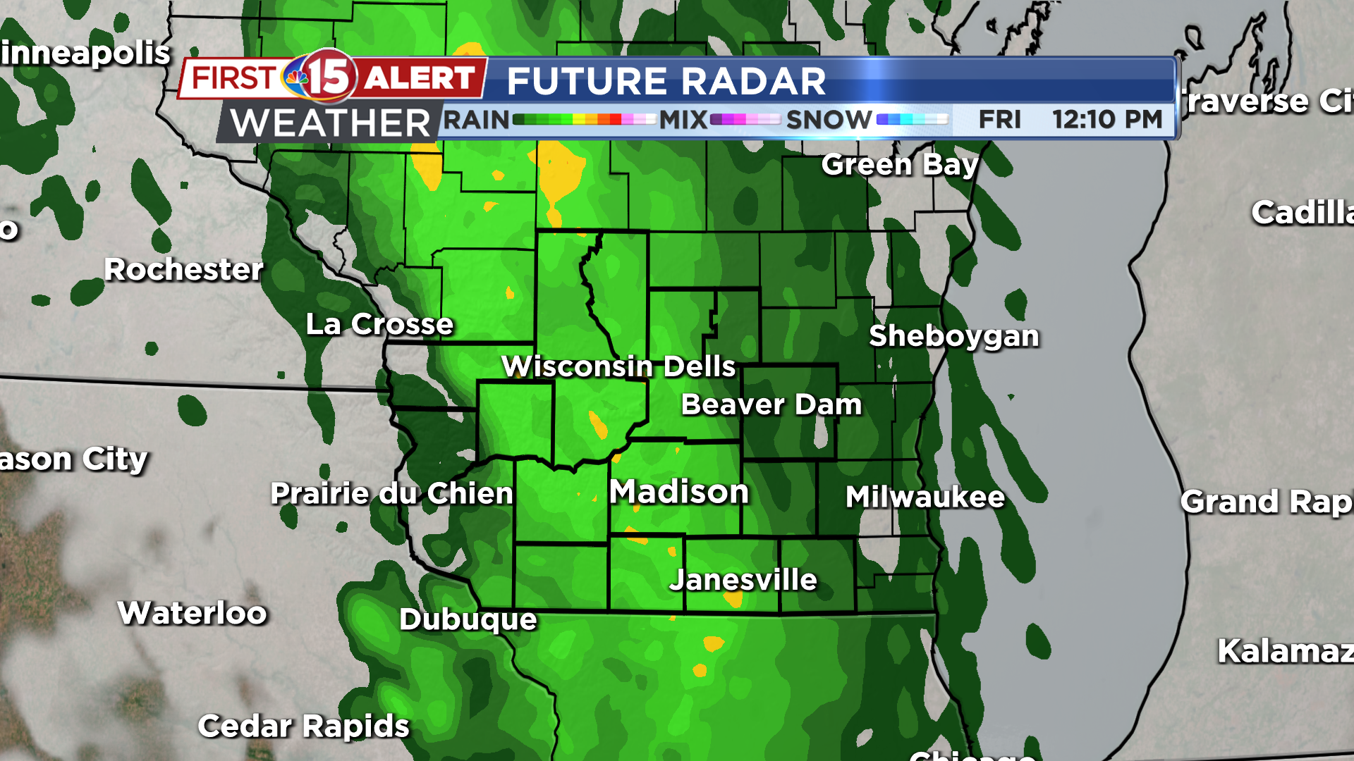 Cooler Friday - Rain showers possible; Dodging a few Saturday storms