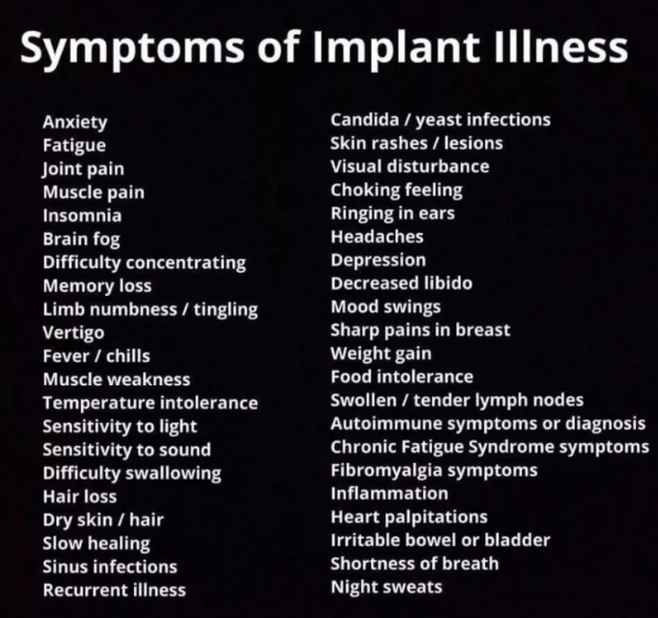 Breast implants heavy metals autoimmune disorders What should