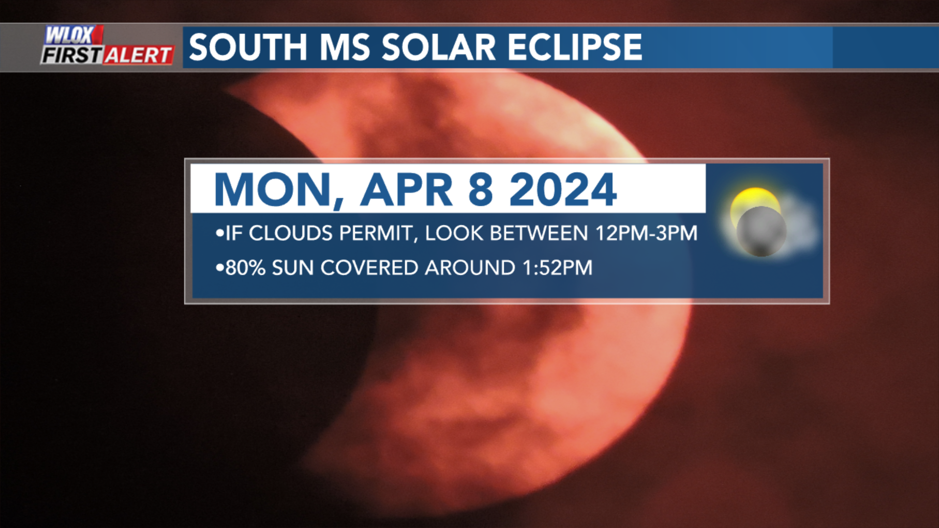 Weather permitting, partial solar eclipse to be visible in South 