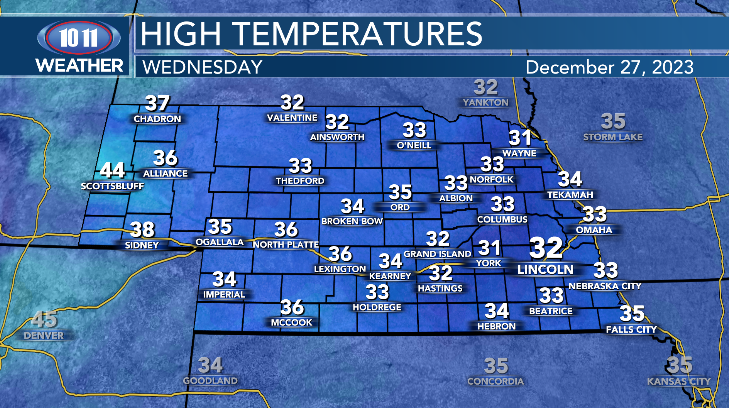 Wednesday Forecast Remaining cold with snow still possible