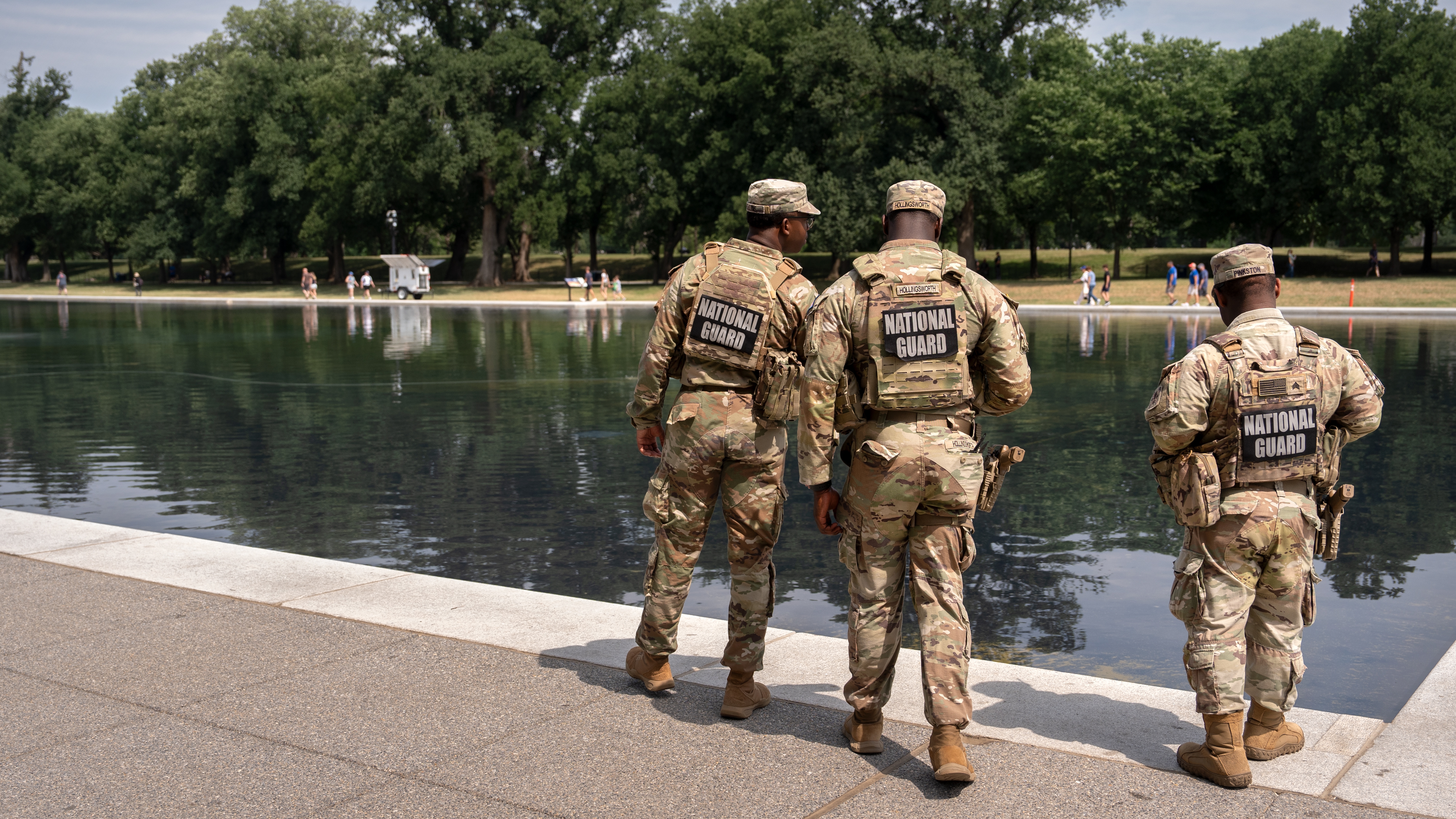 Reflecting Pool liner was cut with a sharp knife or razor