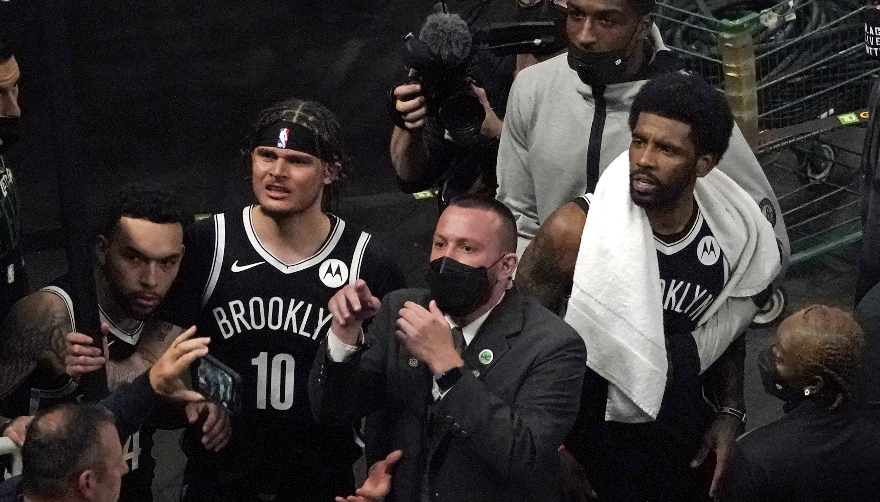 Kyrie Irving has water bottle hurled at him after Nets' victory: It's 'just  underlying racism