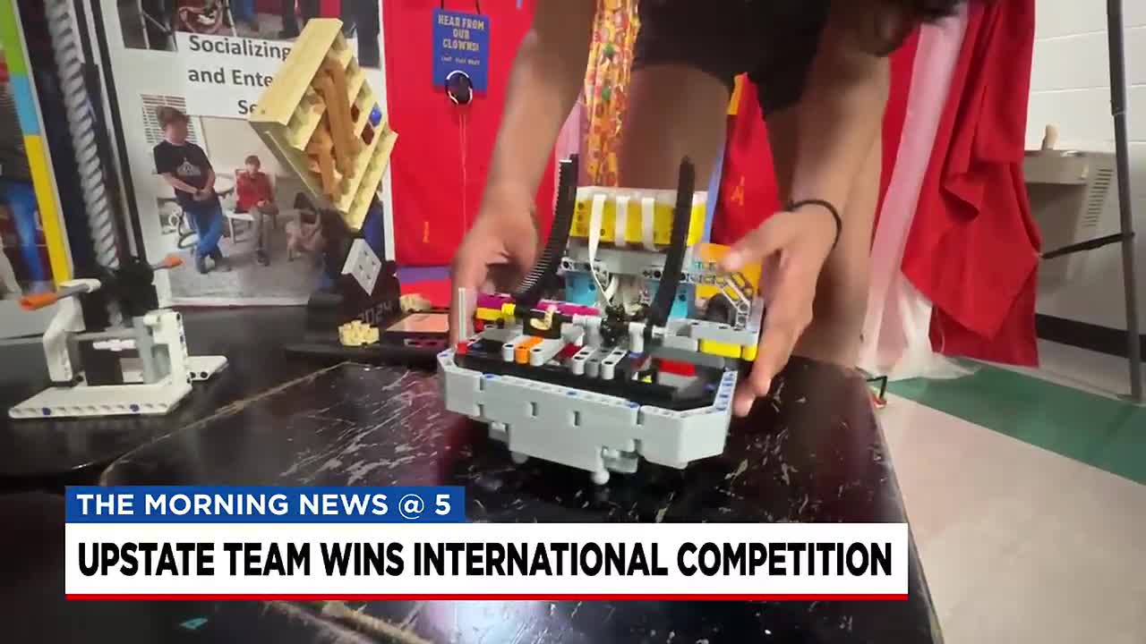 Upstate FIRST LEGO League Robotics team wins international award