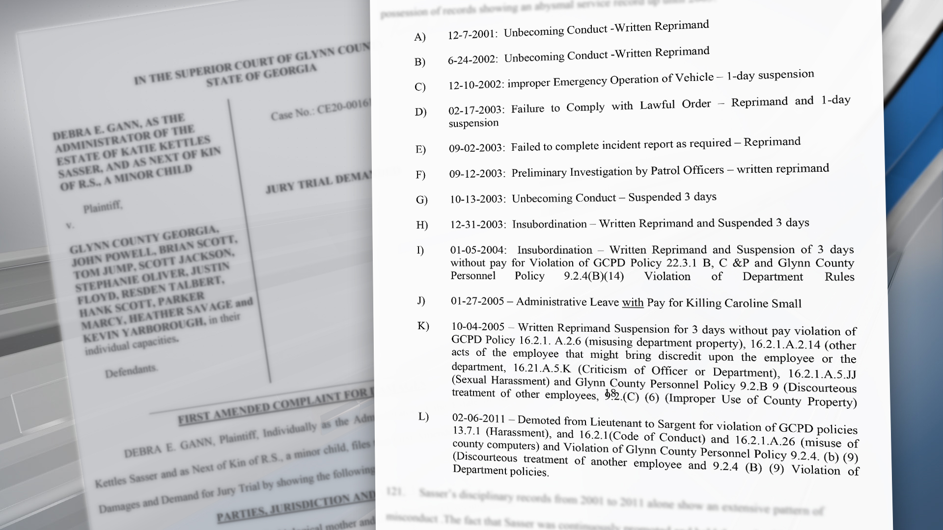 Lawsuit accuses Glynn County Police Dept. of corruption, negligence