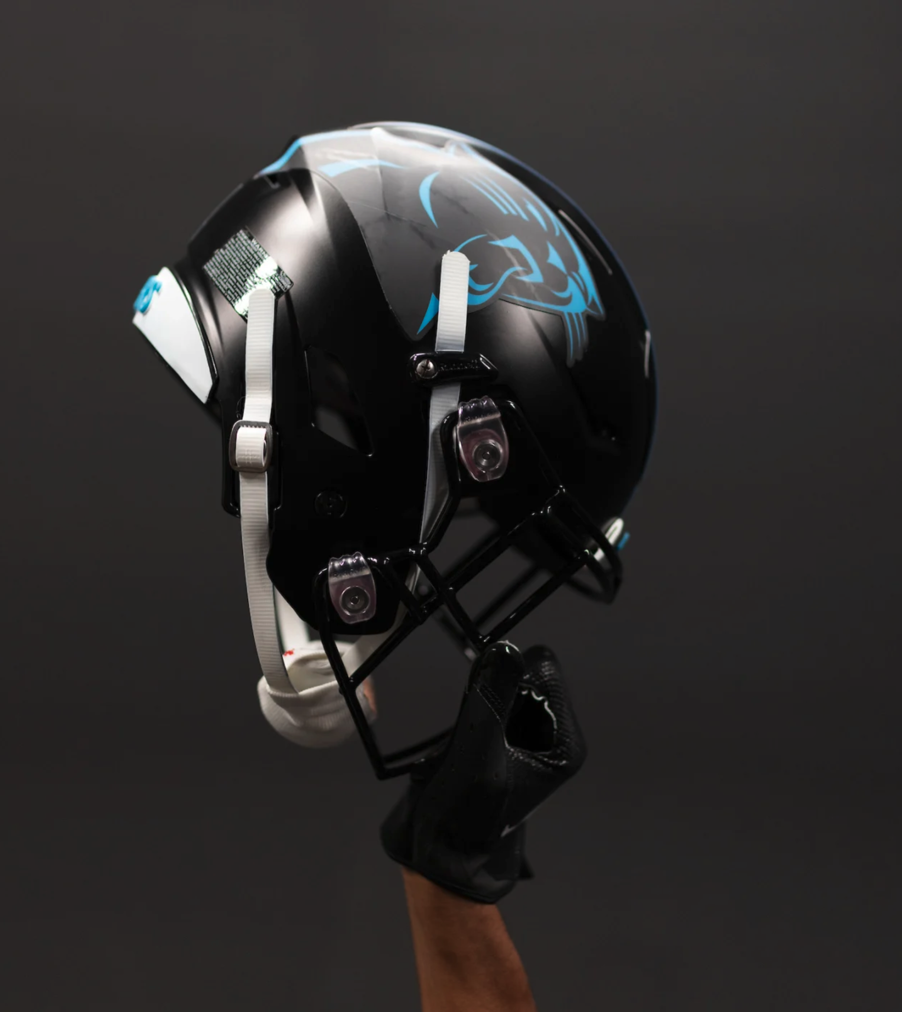 panthers new black helmet