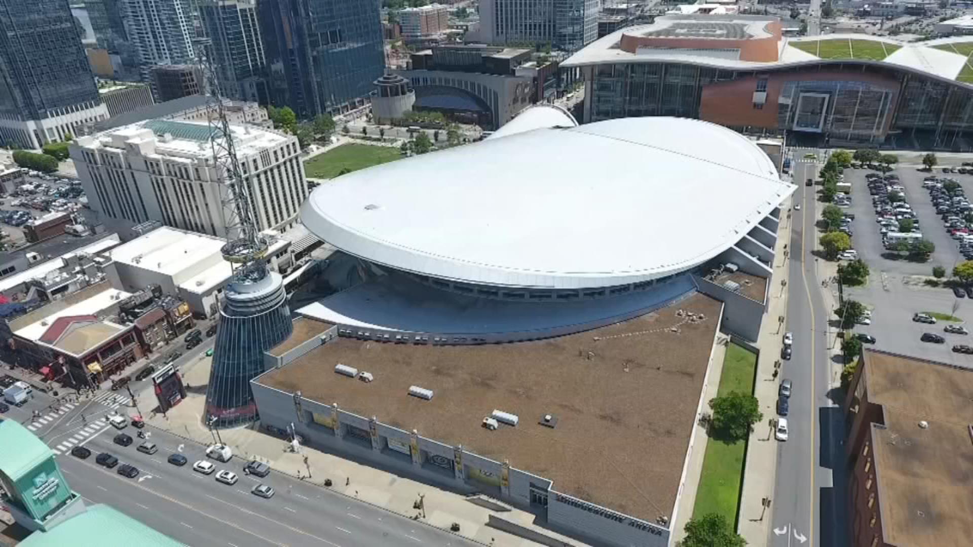 After flood, Nashville Predators return to a drying Bridgestone Arena