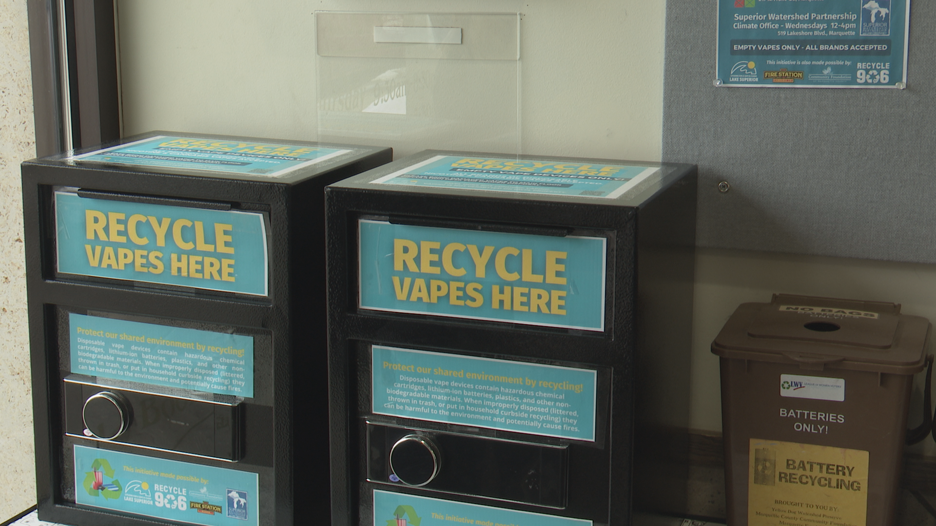 how much is elf bar vape The Fire Station partners with Citizens for a Safe & Clean Lake Superior  for cannabis vape recycling program