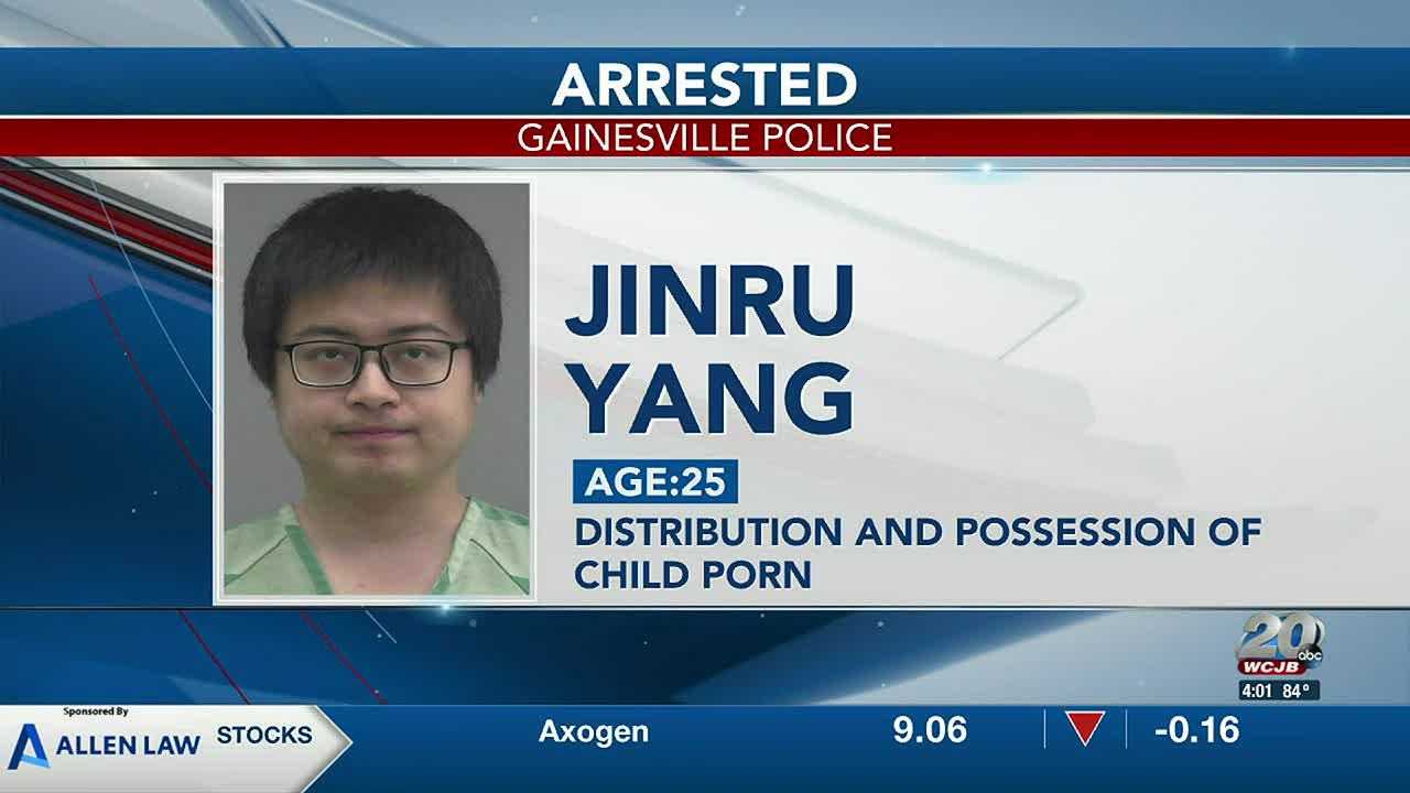 Gainesville police arrest a man for distribution of child pornography 