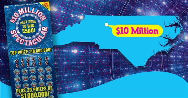 North Carolina man wins $10M from $50 scratch-off lottery ticket