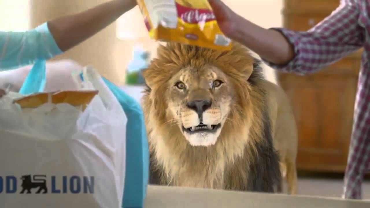 That lion on the Food Lion commercials may be calling your friends